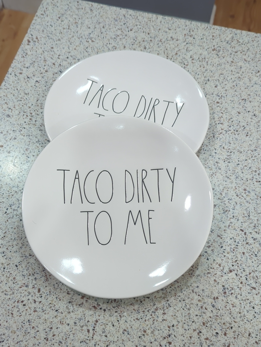 Rae Dunn  Plate “Taco Dirty to Me” Plates Set